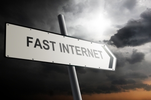 fast internet sign